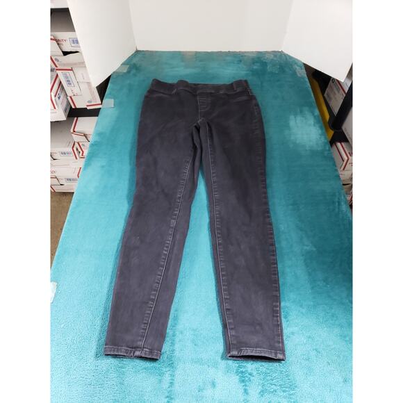 Talbots Jeans Size 6 Womens Black Stretch Pants Denim Pull On Mid Rise Skinny - Picture 1 of 11